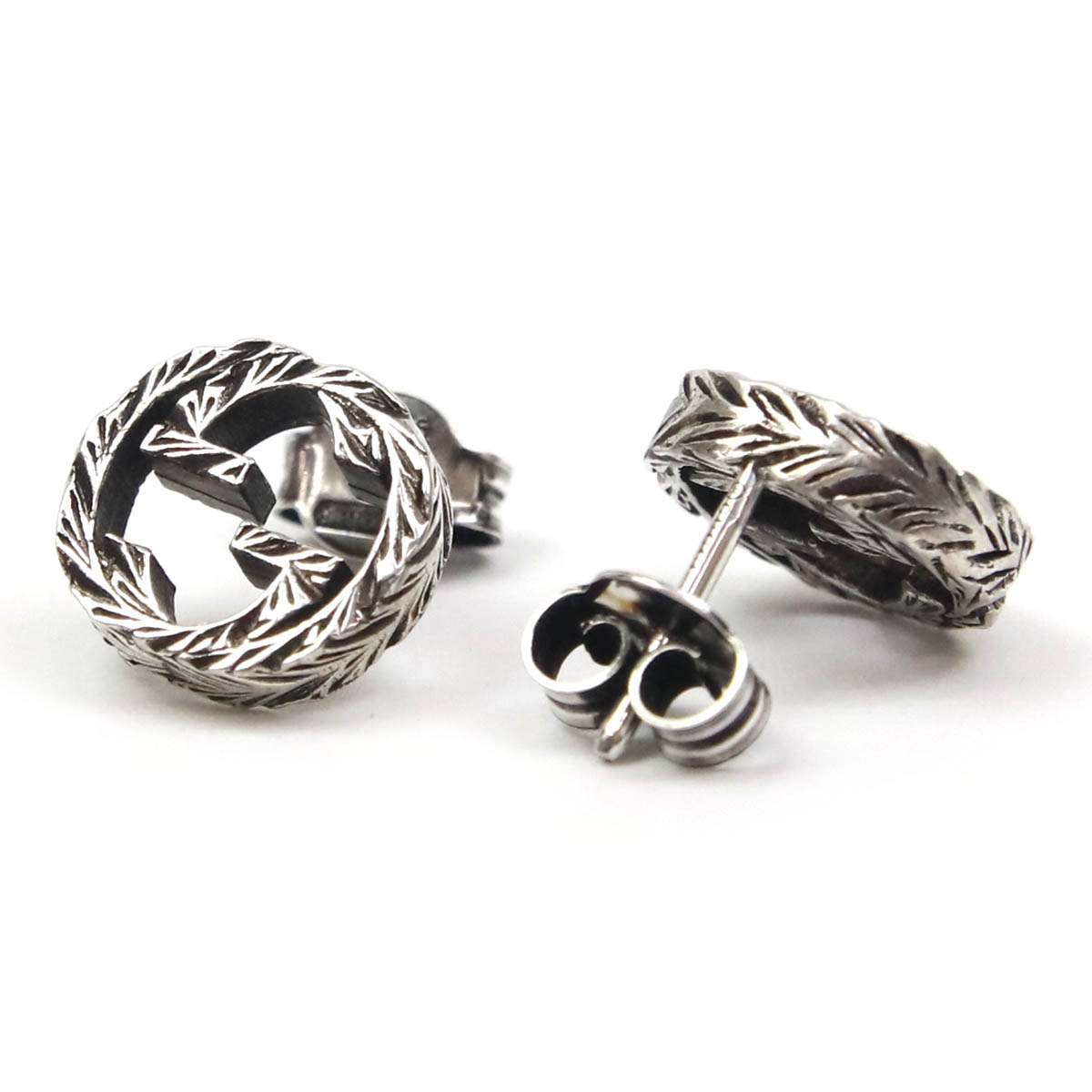 楽天市場】GUCCI グッチ ピアス インターロッキングG シルバー 925