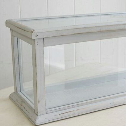 楽天市場】ガラスケース ショーケース アンティーク シャビー 北欧