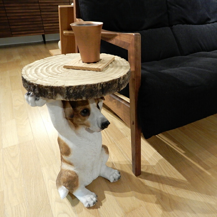 楽天市場】サイドテーブル アニマル ユーモア 犬 ワンコ ジャック