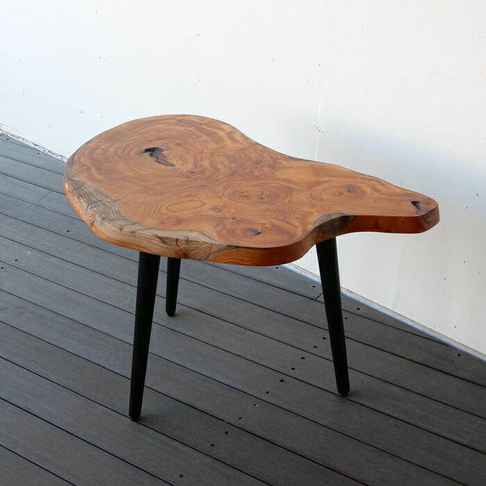 楽天市場】サイドテーブル コーヒーテーブル 一枚板 輪切り 欅 けやき