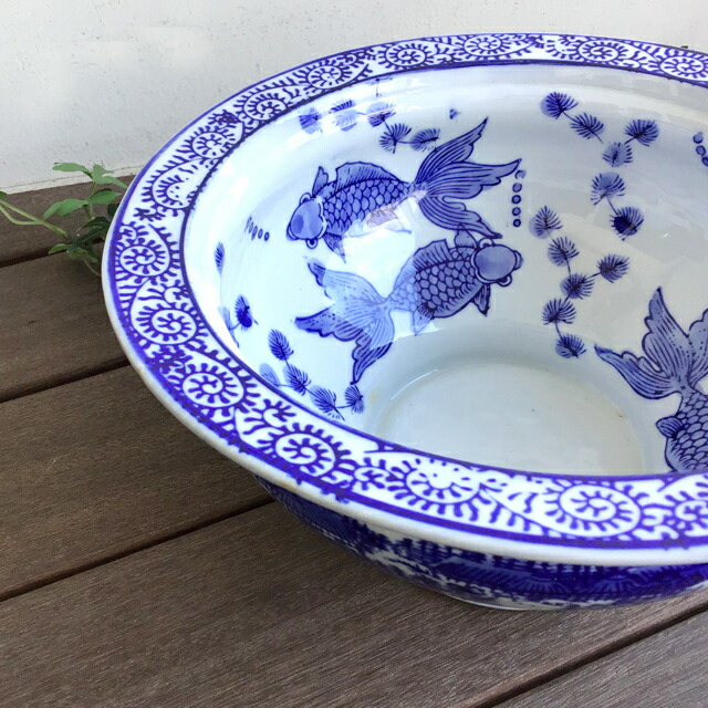 楽天市場】陶器鉢 水鉢 睡蓮鉢 メダカ鉢 金魚鉢 陶器 めだか鉢 鉢 陶器