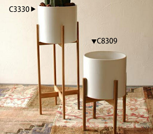 楽天市場】プランタースタンド 木製スタンド プランターポット