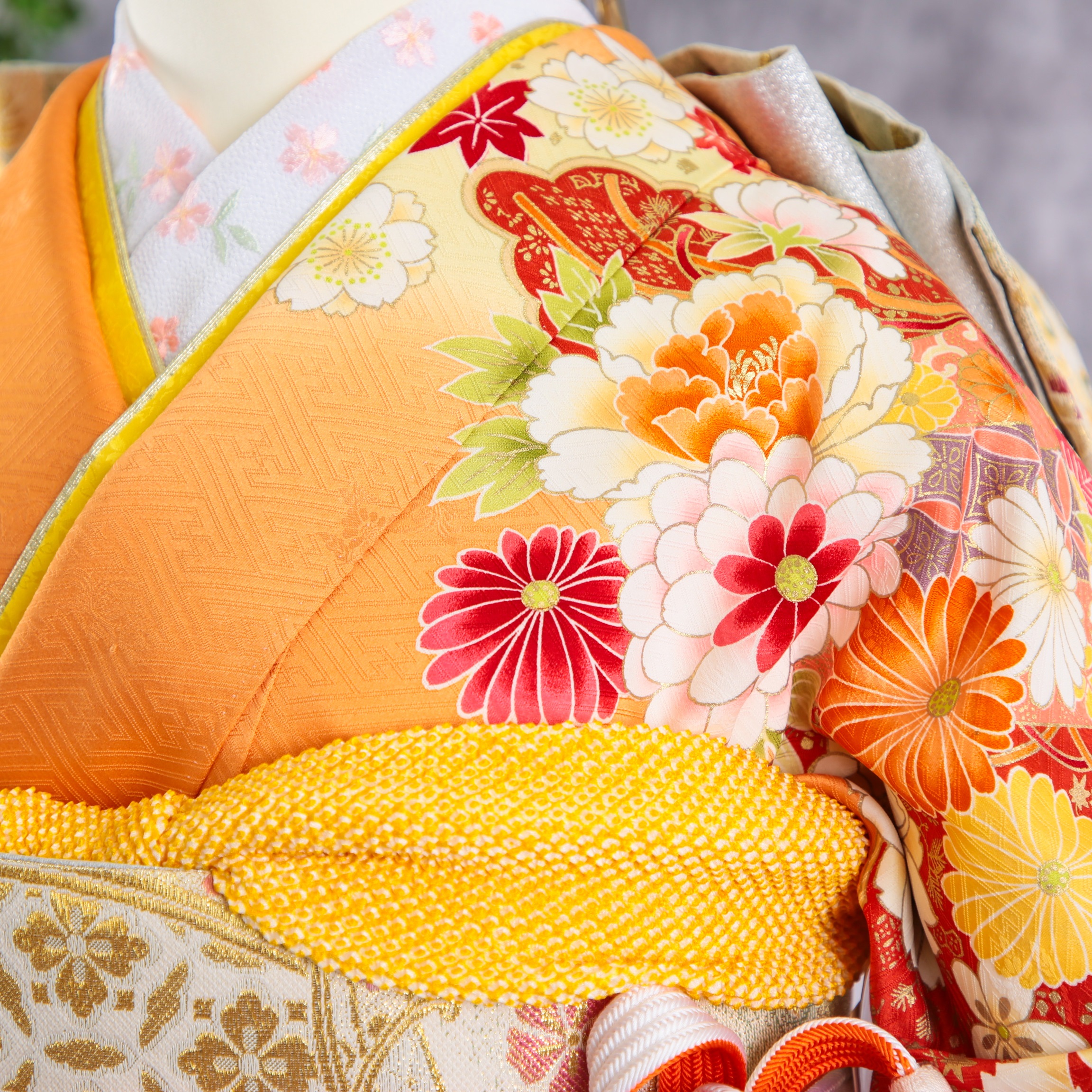 楽天市場】【中古】振袖 7点フルセット Lサイズ 振袖セット 振袖フル