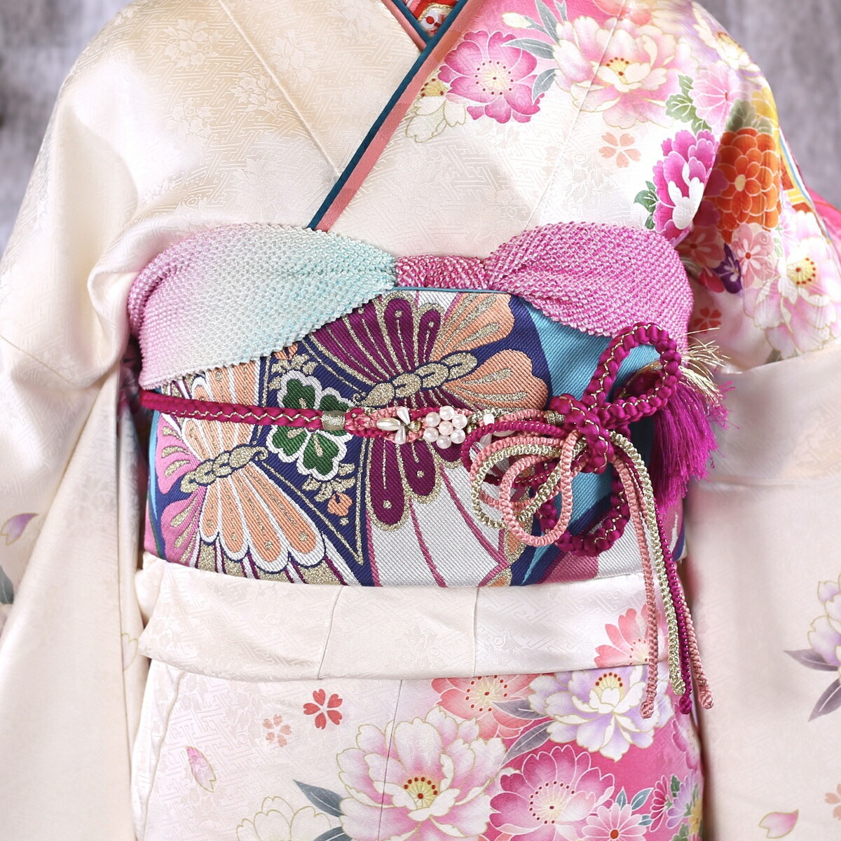 楽天市場】【中古】振袖 7点フルセット Mサイズ 振袖セット 振袖フル