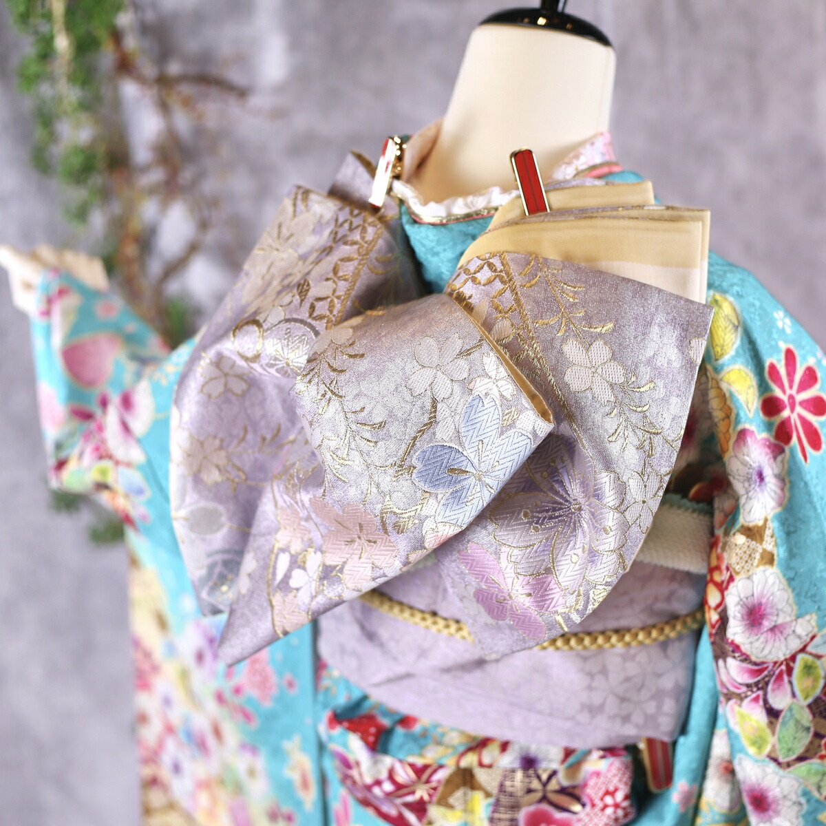 楽天市場】【中古】振袖 7点フルセット LLサイズ 振袖セット 振袖フル