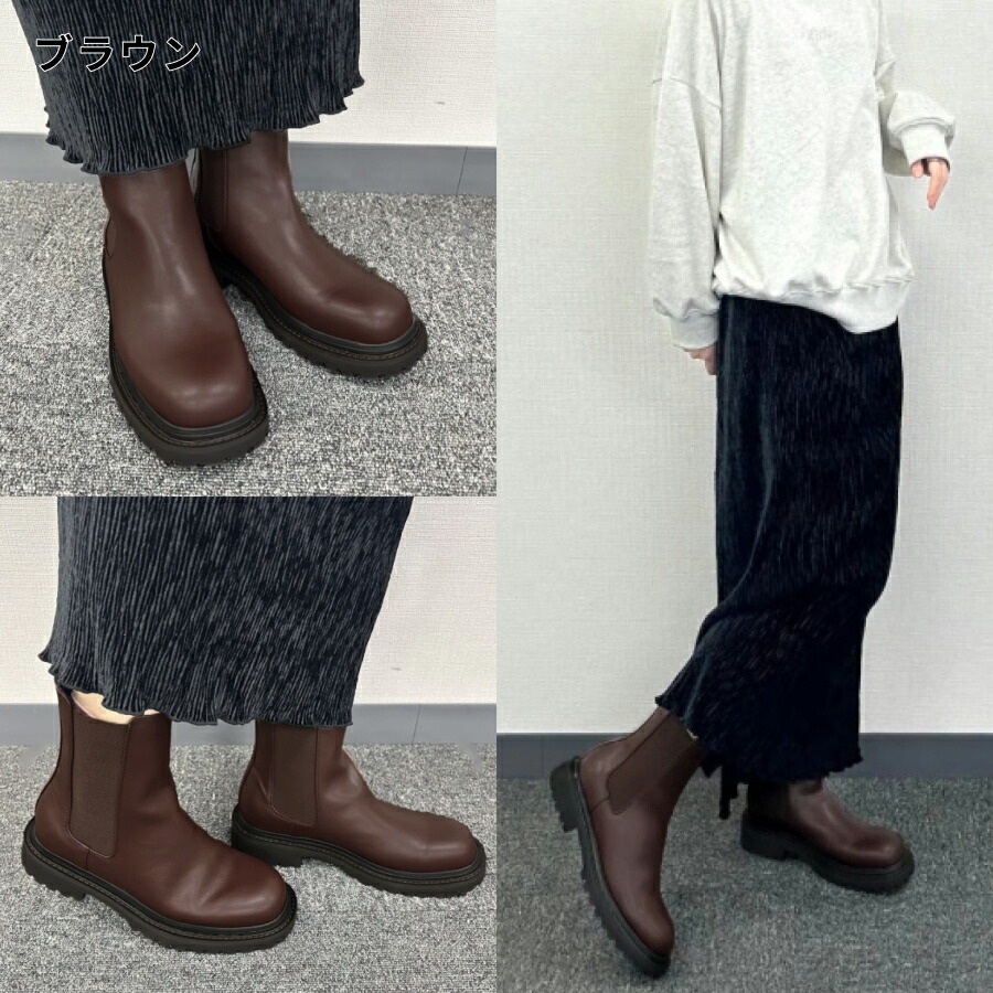 楽天市場】【SALE】厚底ブーツ ブーツ レディース スクエアトゥ