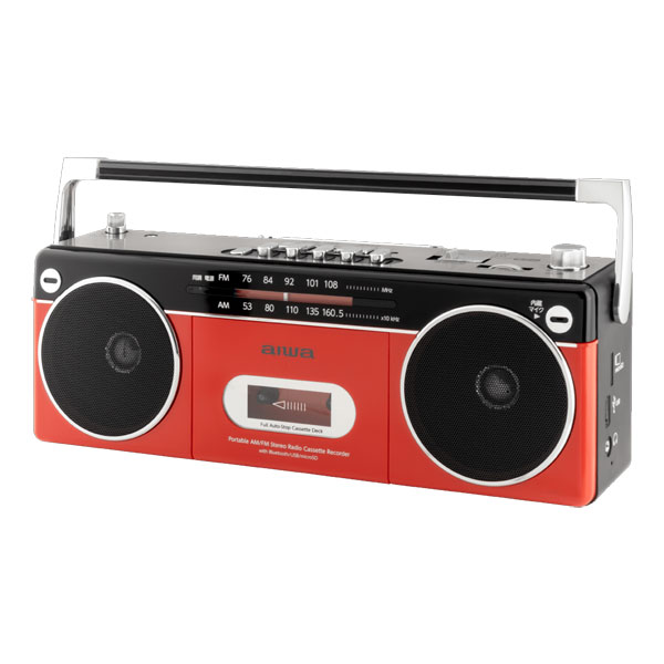 楽天市場】ラジカセ（カラーレッド）（オーディオ｜TV・オーディオ