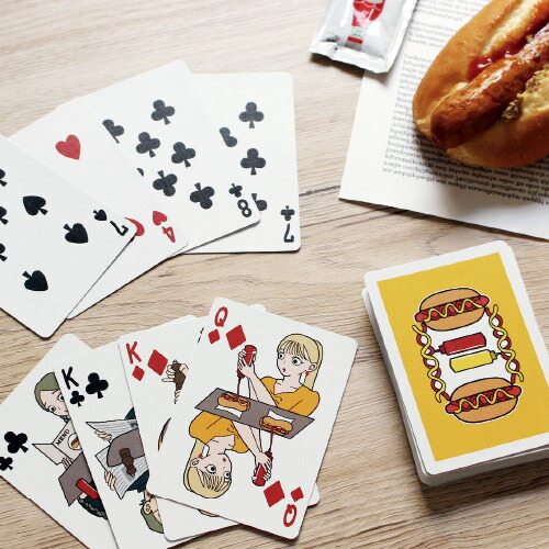 楽天市場】【 メール便 】 トランプ カード かわいい ホットドッグ