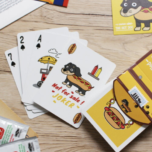 楽天市場】【 メール便 】 トランプ カード かわいい ホットドッグ