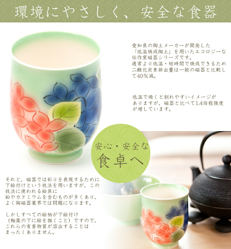 楽天市場】有田焼の伝作窯 彩湯呑 シャイニングチャイナ彩茶碗 有田焼