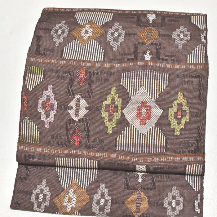 楽天市場】八寸帯 西陣織 帯屋捨松謹製 正絹 八寸名古屋帯 西陣帯【お