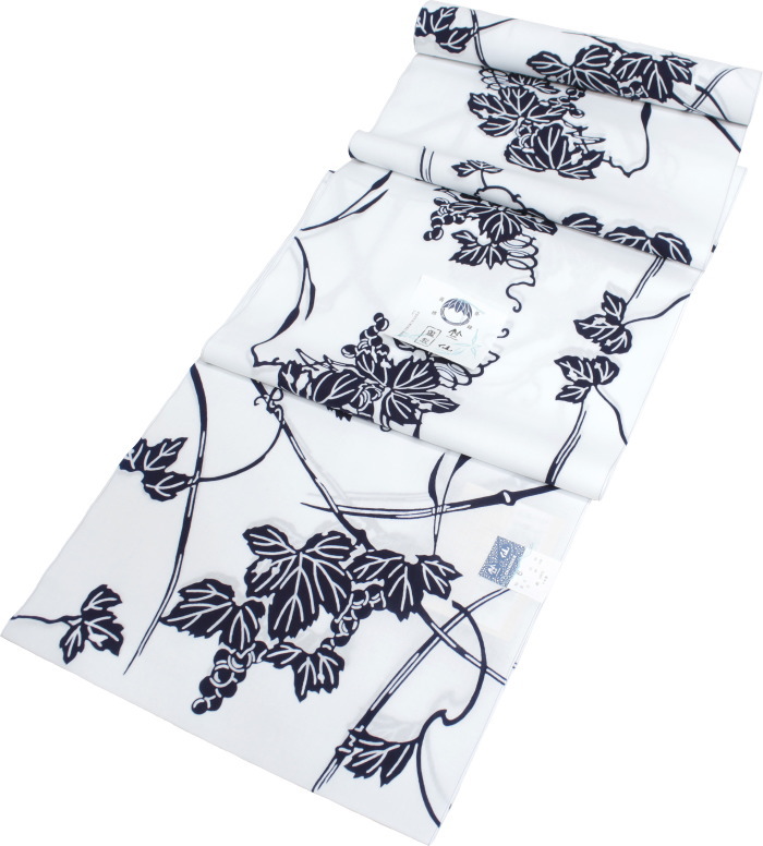 楽天市場】竺仙 浴衣 ちくせん 反物 ゆかた コーマ地 白色 新作 葡萄