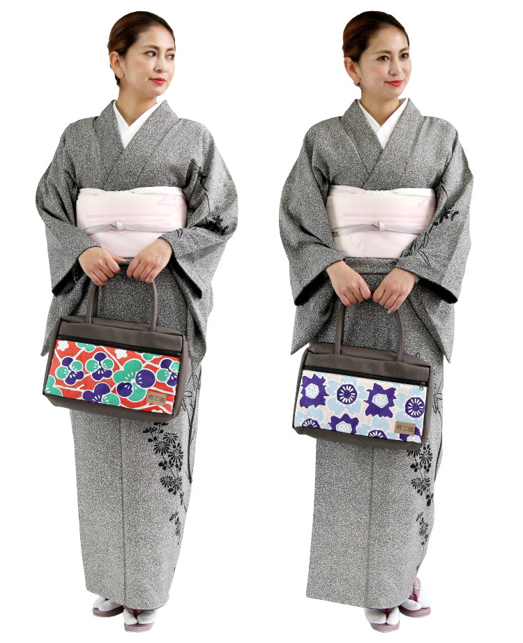 楽天市場】【セール！】手提げバッグ 和柄 カジュアル着物 チャック