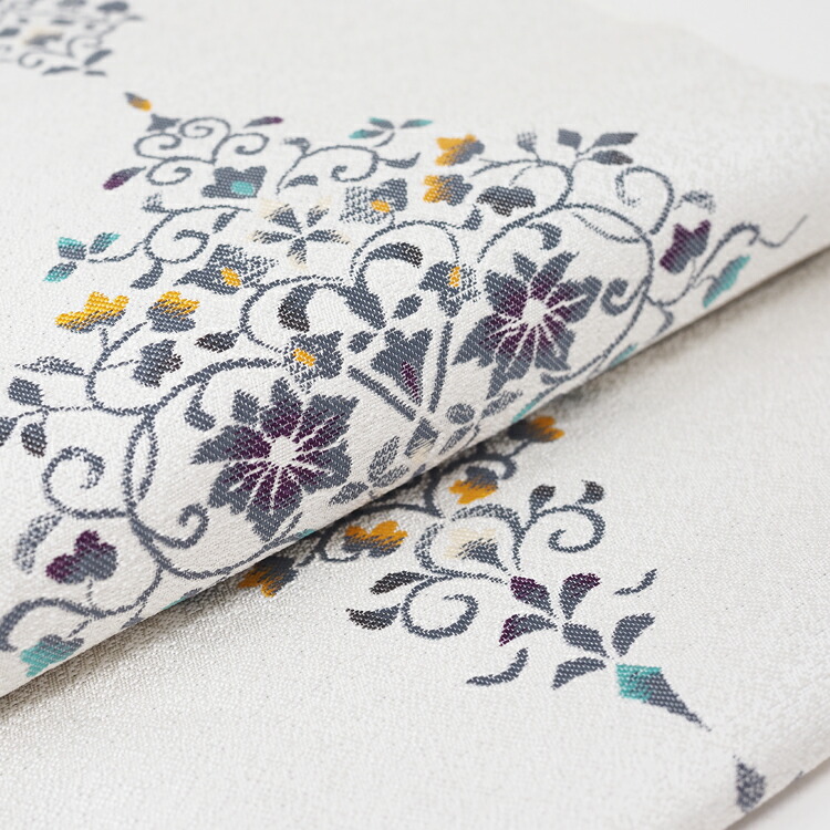 楽天市場】名古屋帯 白 正絹 未使用 九寸帯 織華佐竹 11 送料無料 九寸