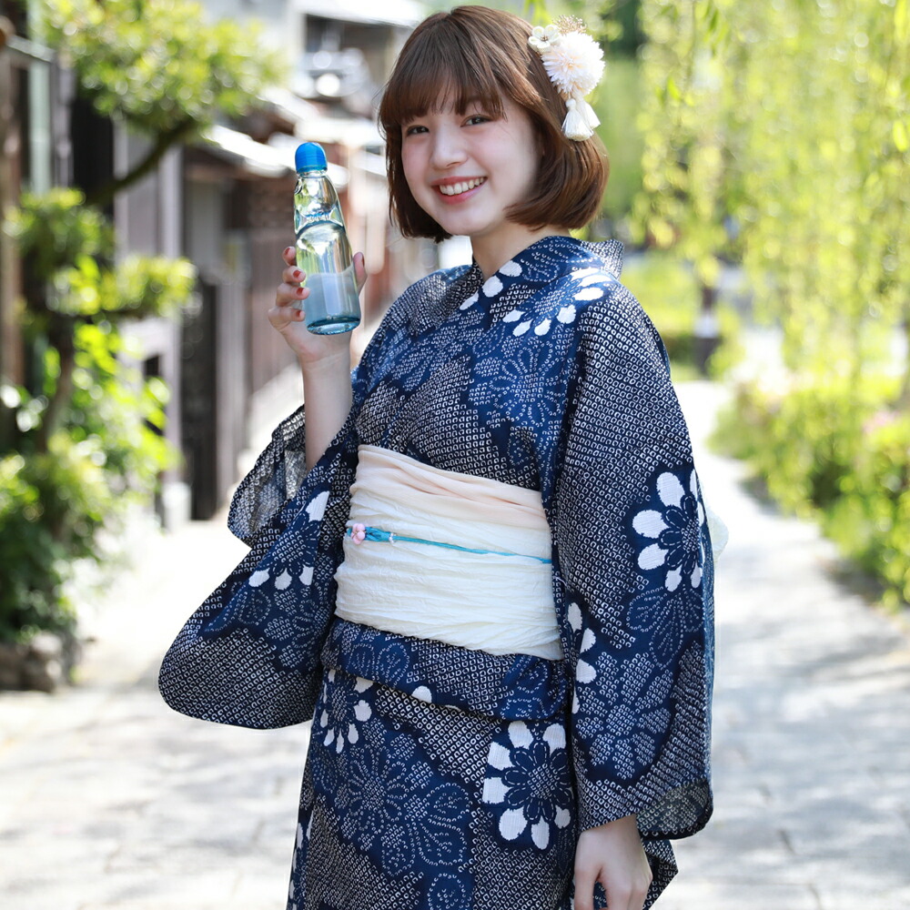 楽天市場】浴衣 絞り（サイズ（S/M/L）L）（和服｜レディース