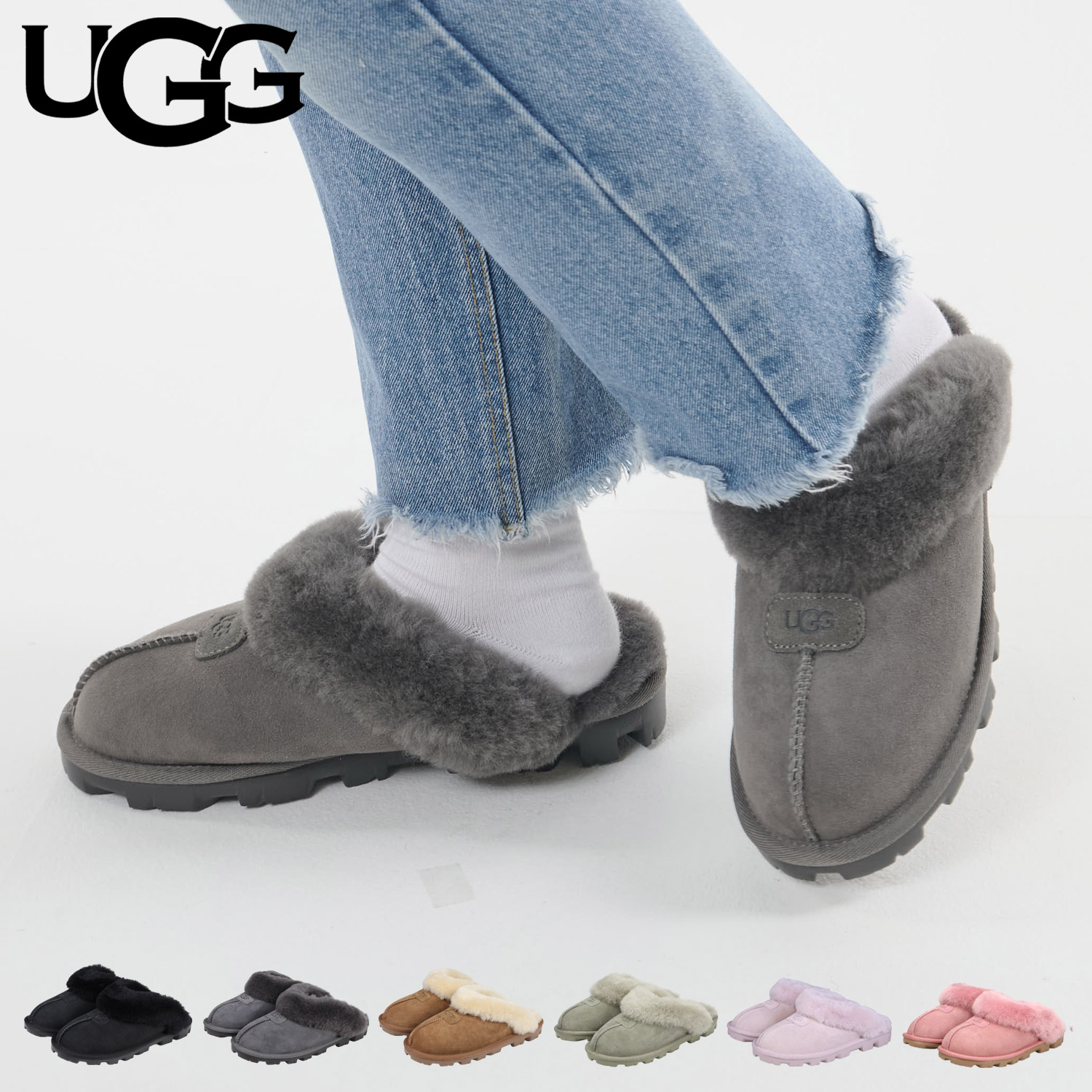 楽天市場】UGG WOMENS COQUETTE アグ サンダル ファー スリッパ サボ