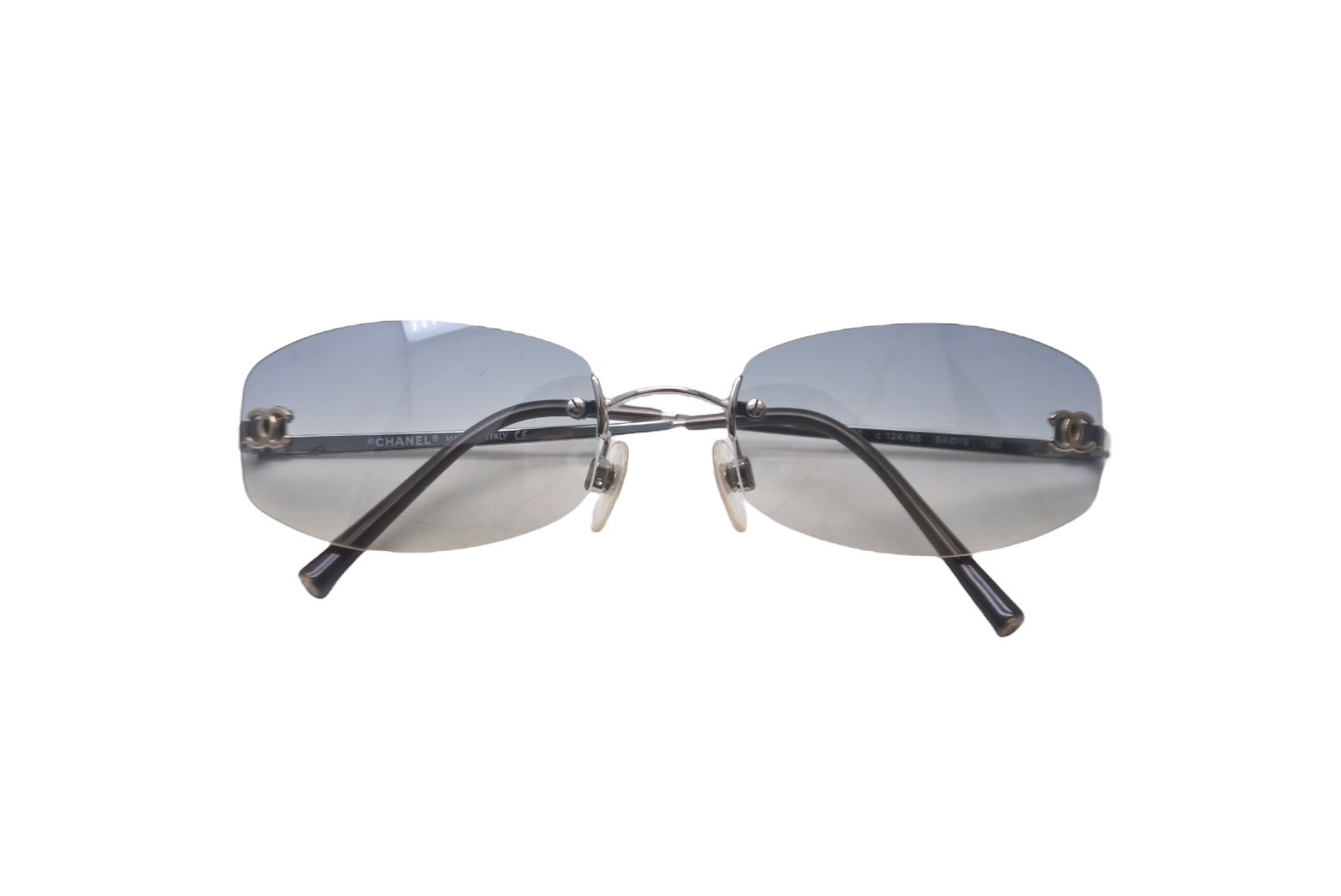楽天市場】極美品 CHANEL シャネル リムレスサングラス ココマーク