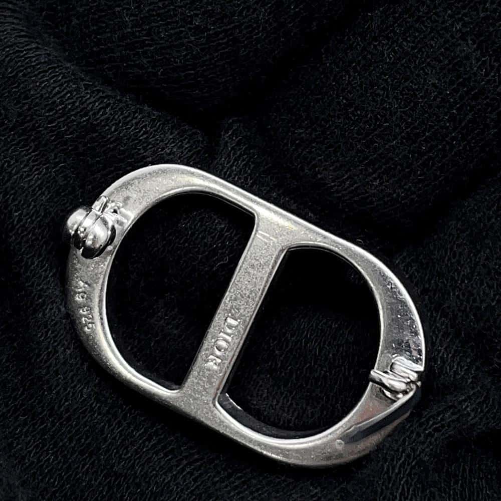 楽天市場】ディオール ブローチ CD Icon ホワイトクリスタル SV925