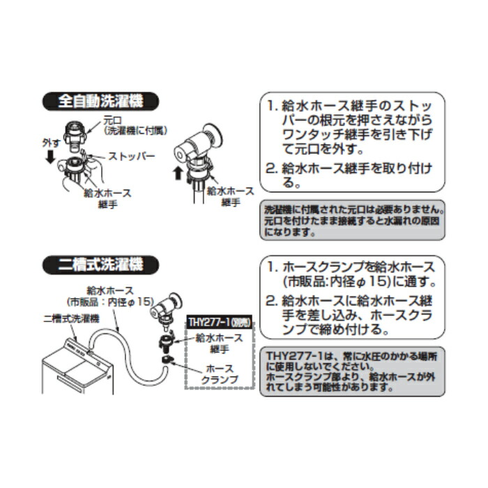 楽天市場】TOTO 洗濯機用横水栓 TW11R（ホース接続形・緊急止