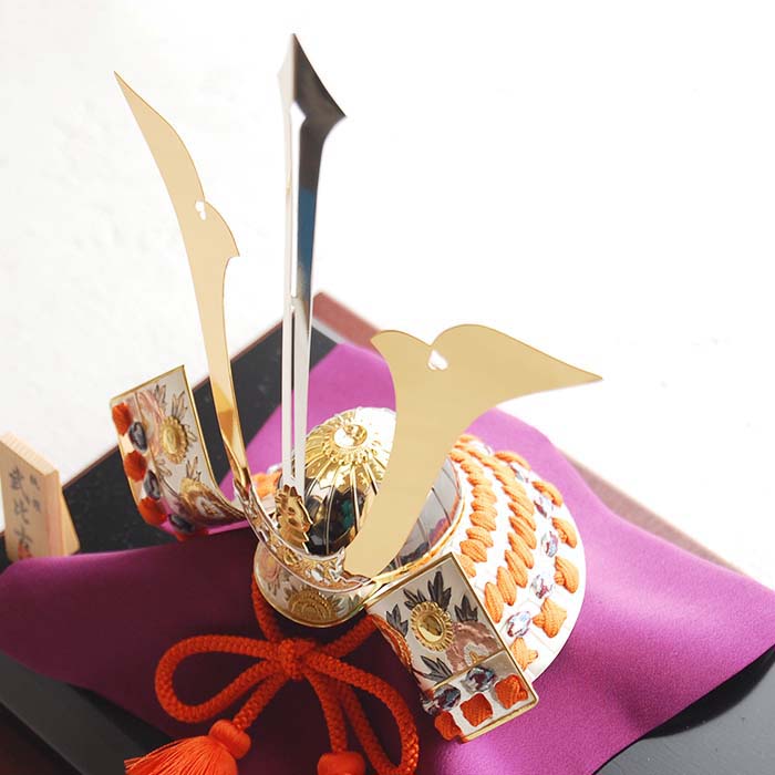 楽天市場】純銀 兜 3号(剣付) 五月人形 銀細工 関工芸 武比古