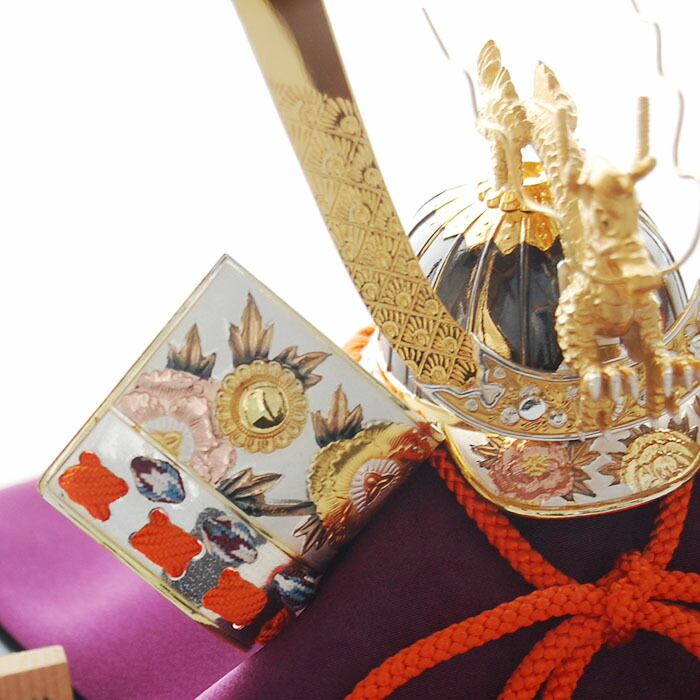 楽天市場】純銀 兜 3号(龍付) 五月人形 銀細工 関工芸 武比古