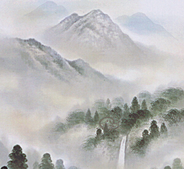 楽天市場】掛け軸 掛軸（かけじく）販売店開運四神山水（中島 洋介