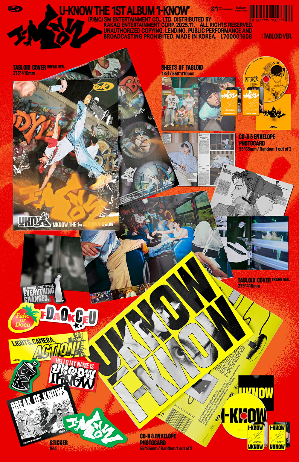 楽天市場】U-KNOW - I-KNOW / 1ST FULL ALBUM (Tabloid Ver