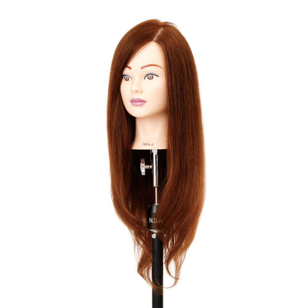 楽天市場】N.B.A.A アップウィッグ2【ブラウン】人毛100％ 練習用