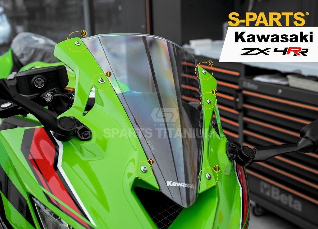 楽天市場】S-PARTS エスパーツ スクリーン用チタンボルトセット ZX-4R