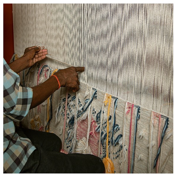 IKEA KNYLHAVRE クニルハーヴレ ラグ 平織り