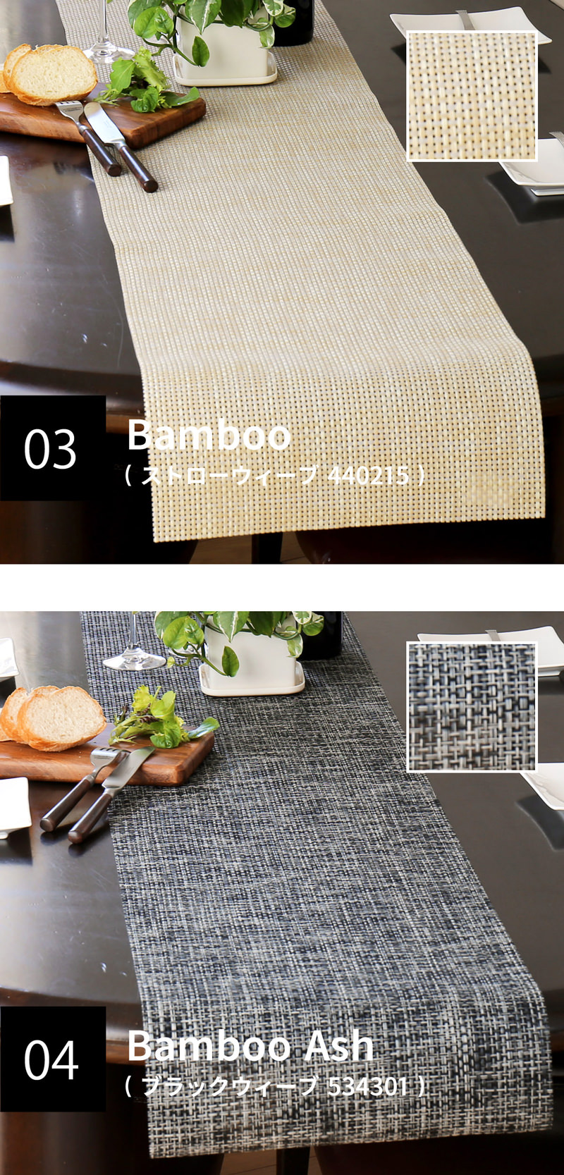 楽天市場】テーブルランナー PVC 撥水 北欧 【正規品】183×30cm