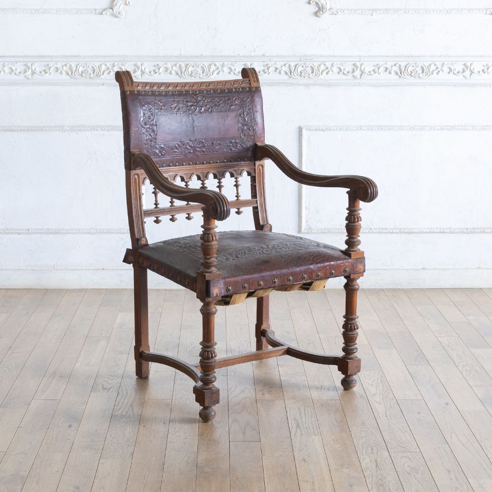 楽天市場】アンティーク 家具 本物 アームチェア アンティーク家具