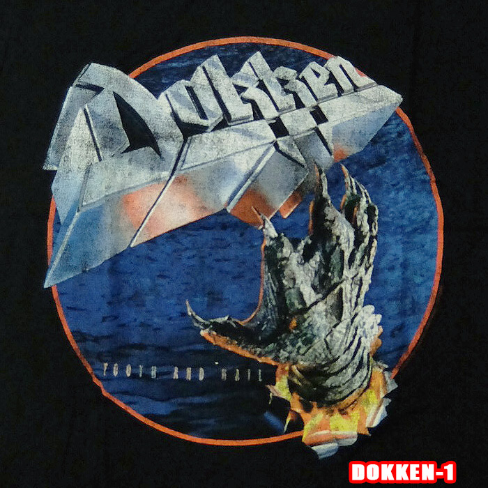 楽天市場】ROCK TEEDOKKEN-1[ドッケン] TOOTH AND NAIL ロックTシャツ
