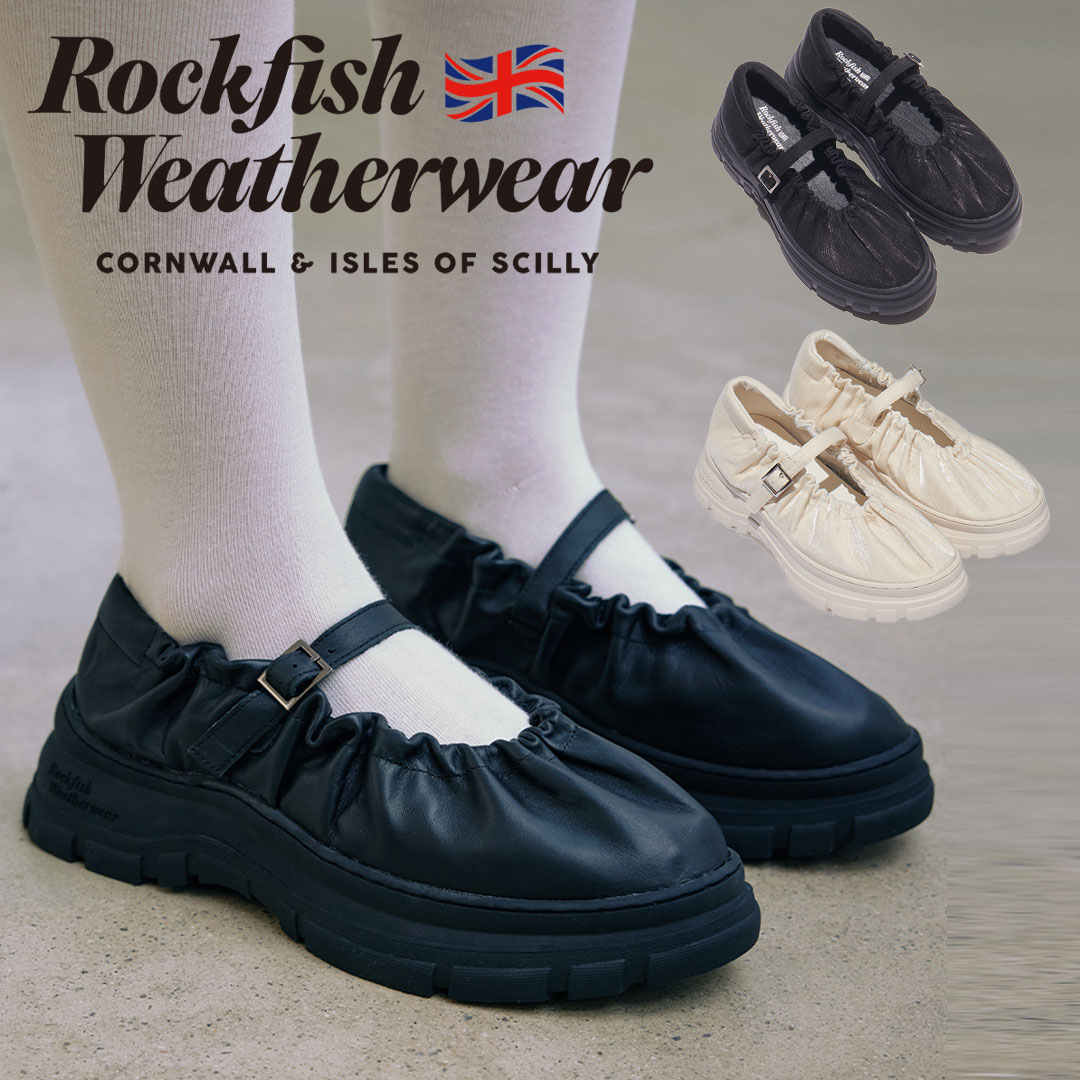 楽天市場】Rockfish Weatherwear FLATFORM SCRUNCH MARYJANE ロック