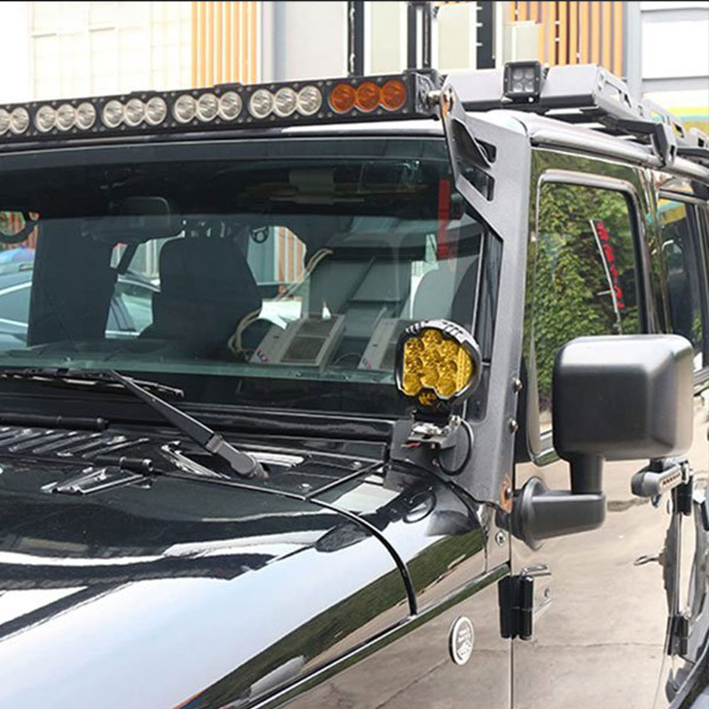 楽天市場】作業灯 LED ワークライト 5インチ 50W 4200LM イエロー 2個