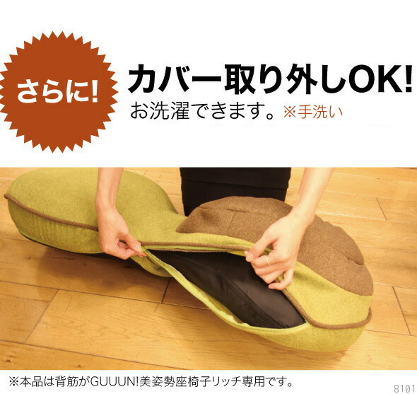 楽天市場】テレビで紹介☆背筋がguuun 美姿勢座椅子 リッチ RICH