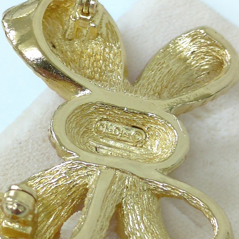 楽天市場】Christian Dior クリスチャンディオール リボン ブローチ