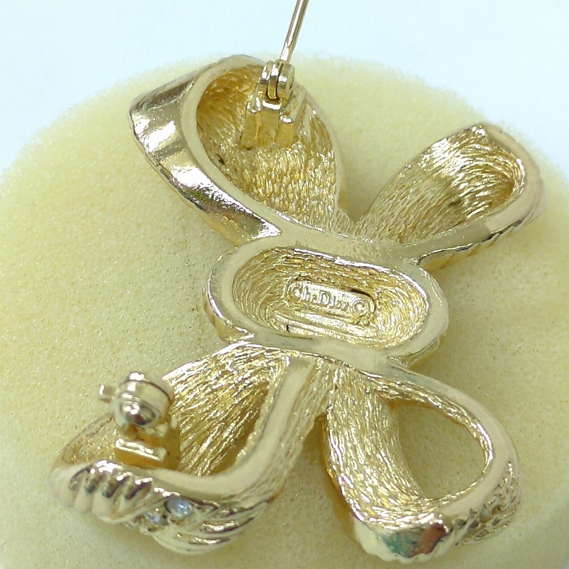 楽天市場】Christian Dior クリスチャンディオール リボン ブローチ