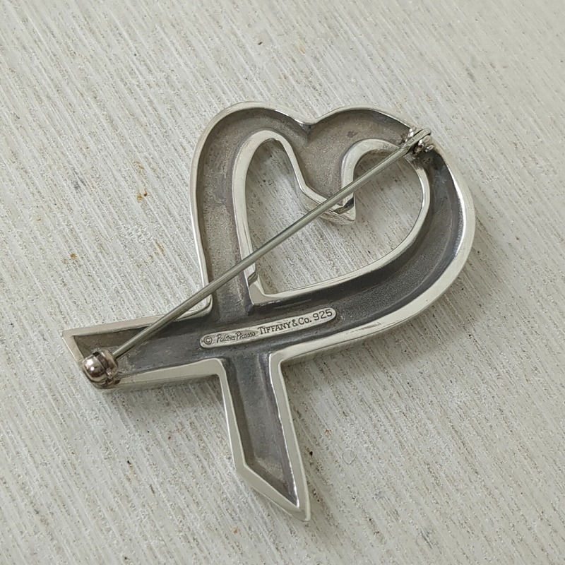 楽天市場】Tiffany & Co. ティファニー ラビング ハート ブローチ
