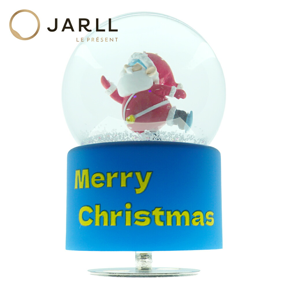 楽天市場】【JARLL】スノードーム クリスマス サンタ スケート スノー