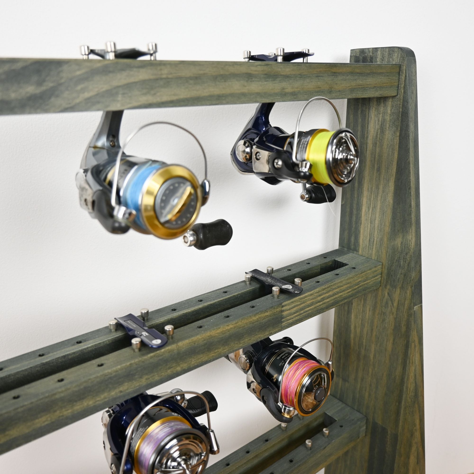 楽天市場】月間優良ショップ連続受賞 WOODWORKS ロッドスタンド 両面19