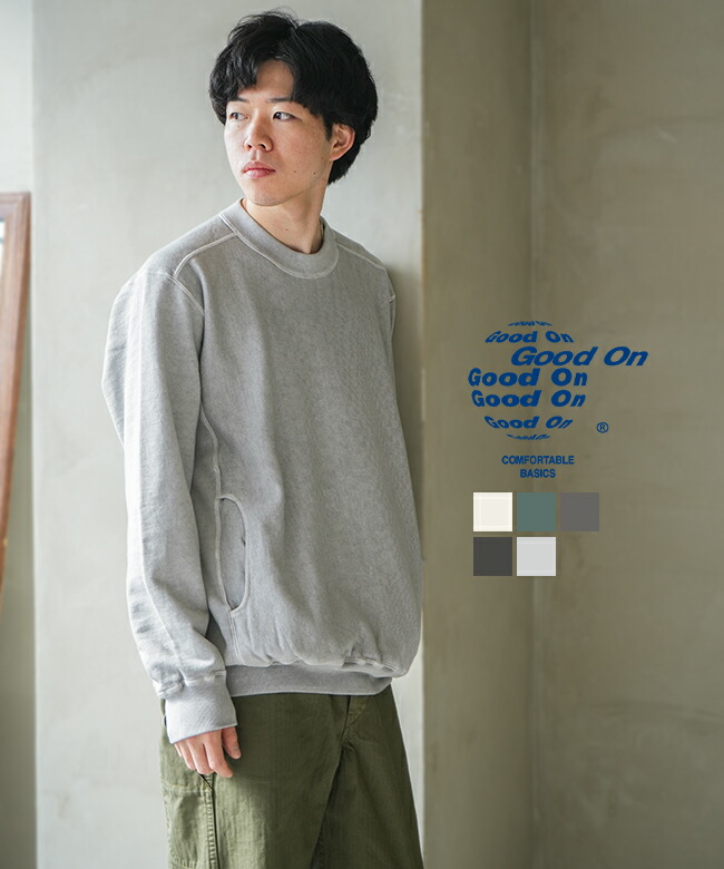 楽天市場】[GOBW1912] GOOD ON(グッドオン) HEAVY CREW SWEAT/ヘビー