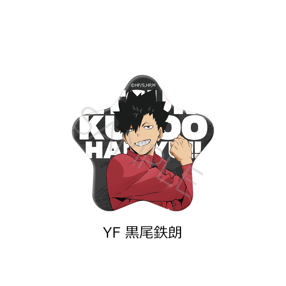 楽天市場】『ハイキュー!!』 第7弾 星型缶バッジ YA(日向翔陽) YB(影山