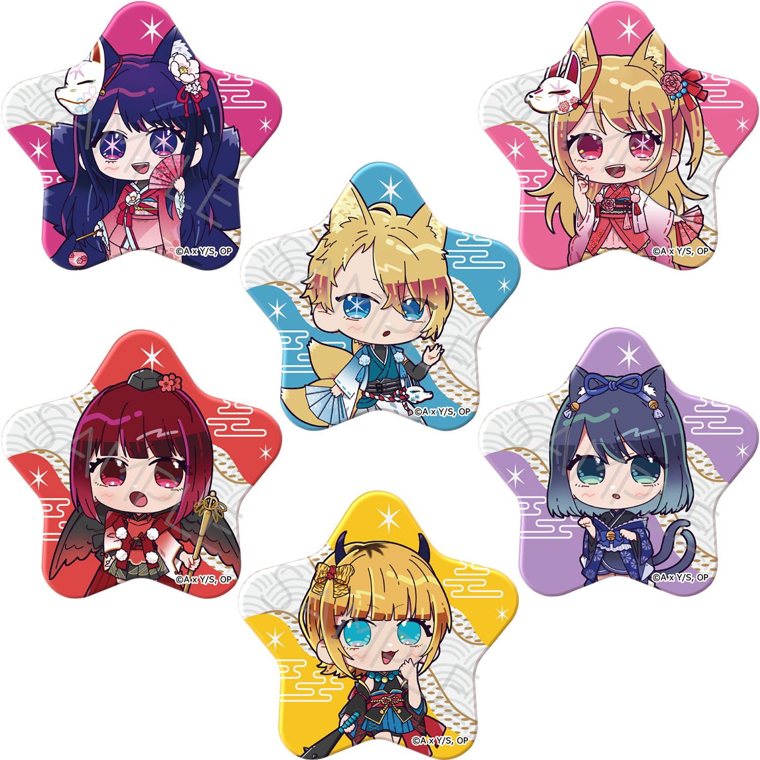 楽天市場】『【推しの子】』 星型缶バッジ A(アイ) B(アクア) C(ルビー