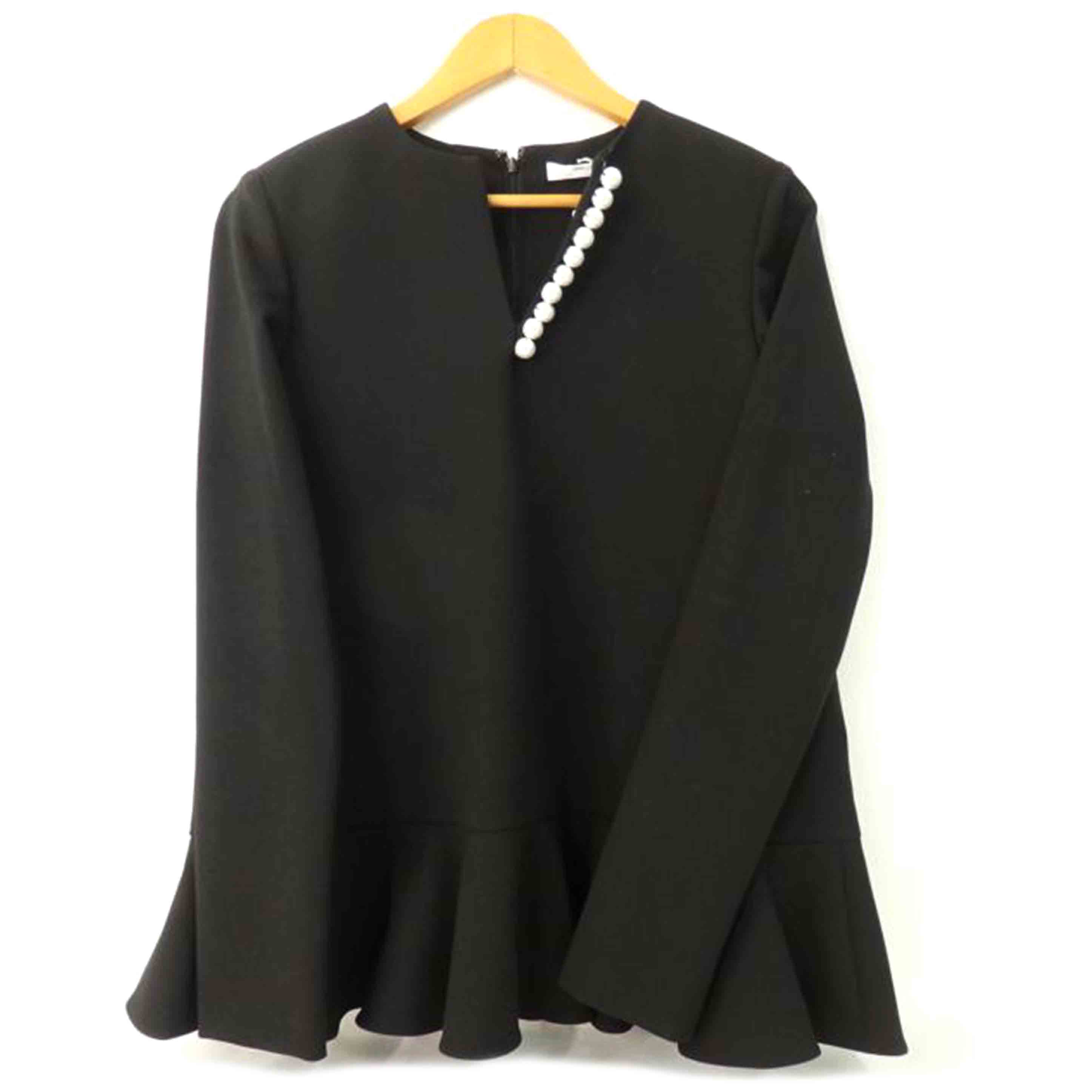 楽天市場】YOKO CHAN ヨーコチャン/パールトップス/黒/YCB-121-248/A