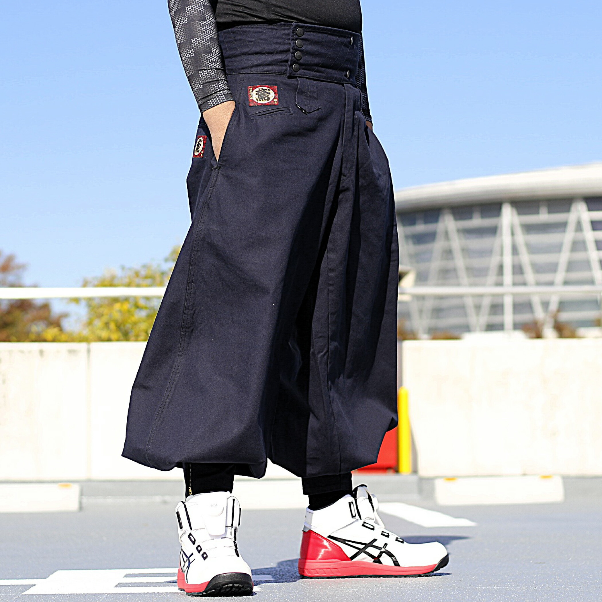 楽天市場】鳶 カセヤマ 鳶ズボン B-6胴付 改 【オックスフォード