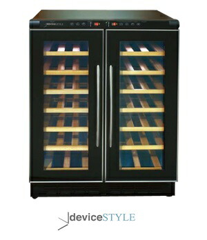 楽天市場】デバイスタイル 左右独立温度管理ツインルームワインセラー