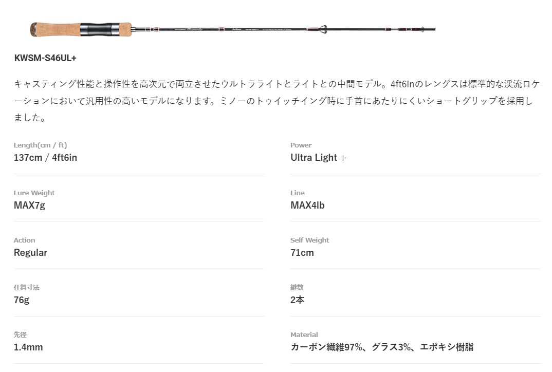 楽天市場】ジャクソン(Jackson) カワセミラプソディ KWSM-S46UL+
