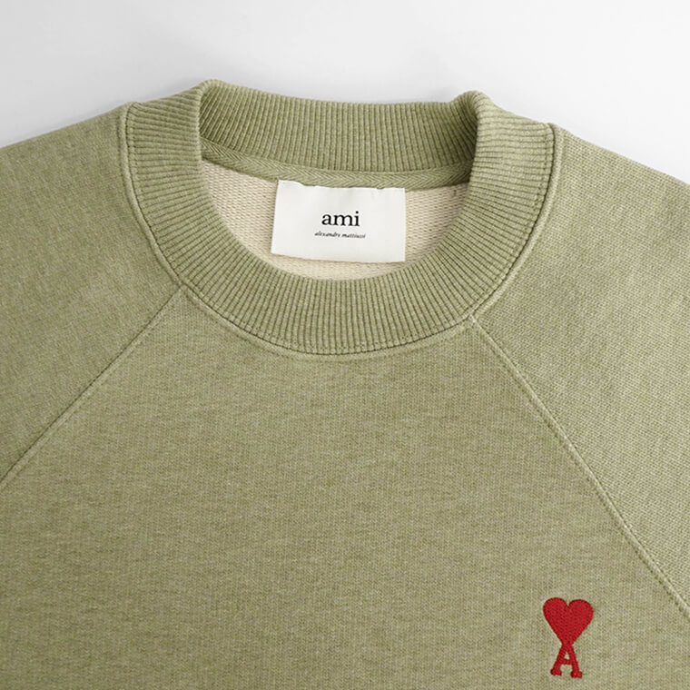 楽天市場】アミ AMI メンズ スウェットシャツ USW005 747 SAUGE CHINE