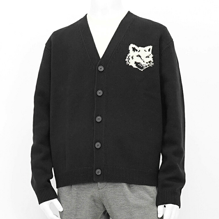 楽天市場】メゾンキツネ MAISON KITSUNE メンズ カーディガン FOX HEAD